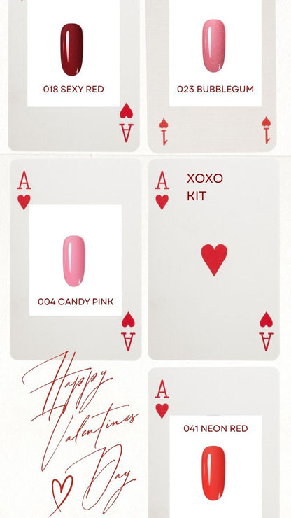 XOXO Kit - מארז 4 אבקות בגווני וולנטיין