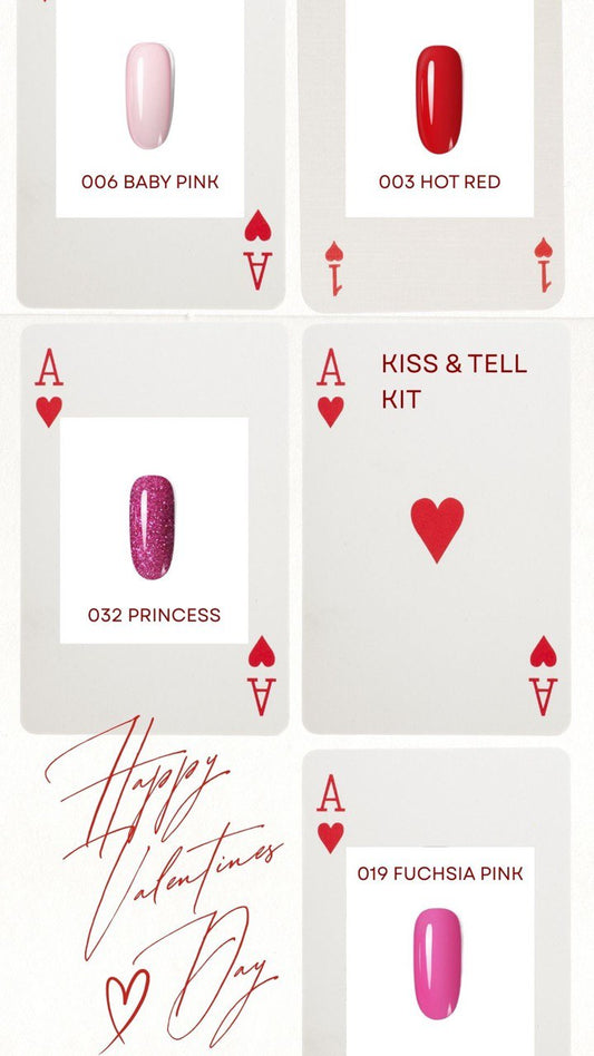 Kiss & Tell - מארז 4 אבקות בגווני וולנטיין